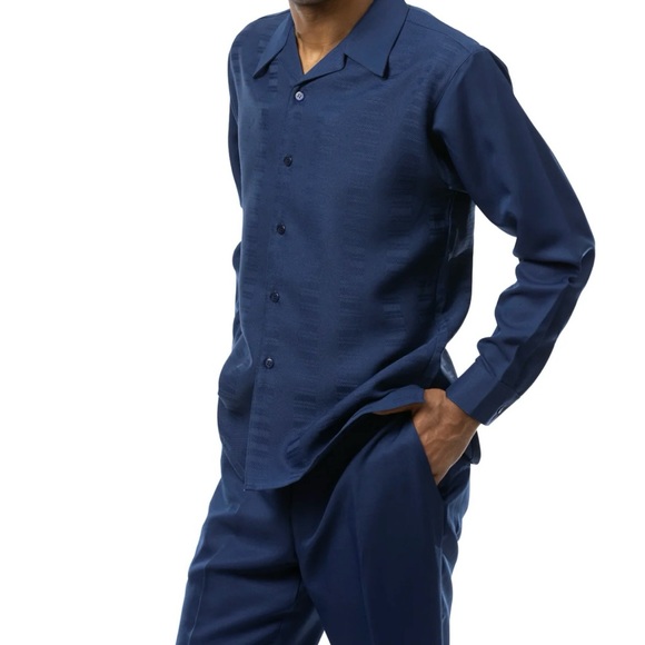 Montique Other - Montique From Suits and More Walking Suit, 2 Piece, Long Sleeve Button Down, Md